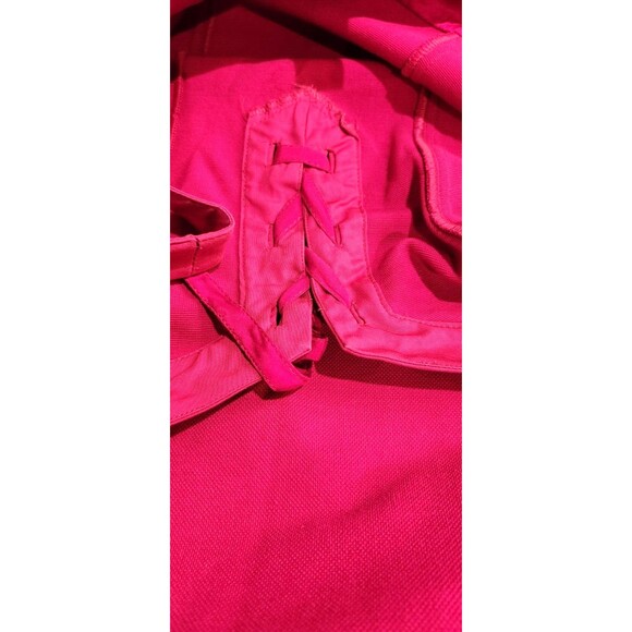 DIANE von FURSTENBERG Fuchsia Pink Dress Women's Size 8 Lace-Up Coquette - Picture 8 of 10